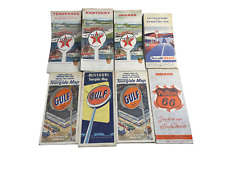 8 Vintage oil advertising travel maps Texaco Gulf Phillips 66 picture
