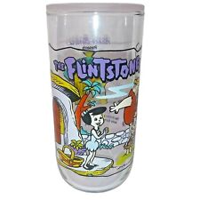 Vintage 1991 Hanna Barbera Flintstone Bamm Bamm Hardees 30 Year Drinking Glass  picture