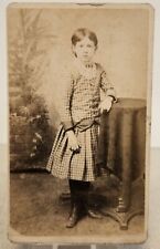 Antique CDV IMAGE OF STANDING YOUNG GIRL Photo by B.M. PEARSON Photographer picture
