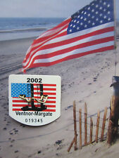 2002  MARGATE / VENTNOR  NEW JERSEY SEASONAL  BEACH  BADGES/TAGS  22  YEARS  OLD picture