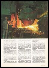 1976 Gil Cohen Artist Billet Grinding Acrylic Painting Art Vintage Print Ad picture