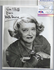 Bette Davis Autographed 8x10 B&W Photo Television Hollywood Movie Actress PSA picture