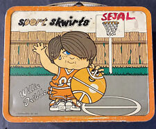 Vintage Lunch Box Sport Skwirts 1972 Willie Dribble Sally Serve Basketball Metal picture