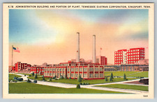c1940s Administration Building Portion Plant Tennessee Eastman Vintage Postcard picture
