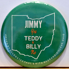 1980 Anti Billy Teddy Kennedy Jimmy Carter Cleveland Ohio Candidate Pinback picture