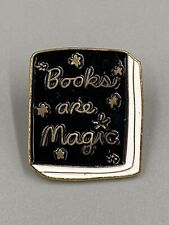 Books are Magic Lapel Backpack Vest Pin 1” picture