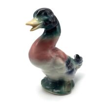 Vintage 1950's Royal Copely Ceramic Multicolored Mallard Duck 8 Inch Planter picture