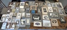 Lot (80) 1920s 1930s Photographs in Cardboard Frames: Babies Women Couples More picture