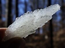 Translucent Clear White Feathery Calcite Crystal 11.8g picture