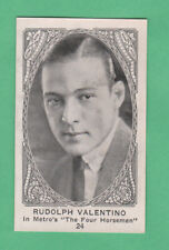Rudolph Valentin  1920  E123 American Caramel (Ser of 120) Film Star card  # 24 picture