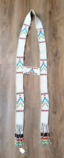 CONTEMPORARY Multicolored Beaded Native Martingale Indian Beadwork  picture