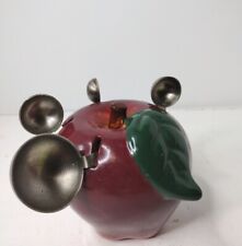 Vintage Ceramic Red Delicious Apple Measuring Spoon Holder Adorable super cute picture