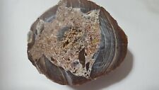 Large Over 1 LB Dugway Geode Half, Polished With One Of A Kind Formation Inside  picture