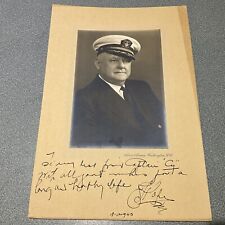 WWII ERA Original Harris & Ewing Photo PHOTO U.S. NAVY HIGH RANK OFFICER SIGNED picture