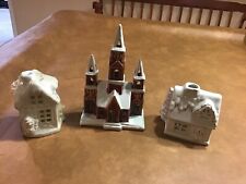 Lot of 3 Christmas Tea Light Candle Holders picture