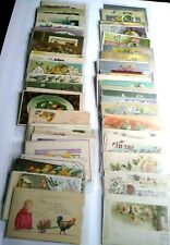 102 Easter Postcards Flowers Animals Angels Roses Chicks Bunny Vintage Greetings picture