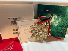 Towle 2000 Old Masters Remembrance Snowflake Sterling Christmas Ornament 11th Ed picture