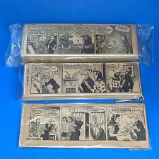 1944 The Gumps Comic Strip Near Complete Approx 8x3” Lot Of 3 MRG9 picture