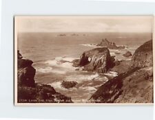 Postcard Lands End Enys Dodnan Arch & Armed Knight Rocks England picture