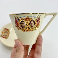 Wedgwood KING GEORGE VI Queen Elizabeth Coronation 1937 Teacup And Saucer picture