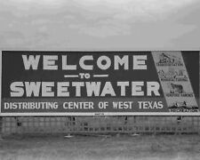 Sweetwater, Texas Signboard Vintage Old Photo Reprints picture
