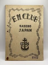 Post-WW2 Era USN US Navy Enlisted Mens Club Card No. 80 Sasebo Japan picture