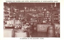 Northampton, MA, Wiggins Old Tavern, Country Store, Vintage Postcard a4506 picture