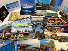 Lot of 100 Used Postcards From All Over The World 1960-1980s All Posted LOT B picture