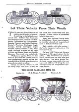 Vintage Magazine Ad Ephemera - Scribner's 1905 - Ohio Carriage Mfg. Co. picture