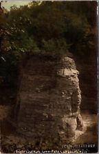 RPPC Sugar Loaf Rock, Lower Falls Letchworth State Park NY Tinted Postcard X46 picture