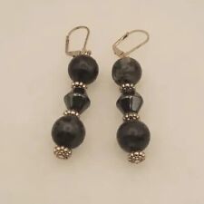 Black Labradorite  With Hematite Earings picture