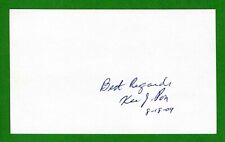 Kee Jeung Pon DECEASED WWII AVG Flying Tigers 3PS Signed 3x5 Index Card R0777 picture