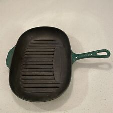 Le Creuset Cast Iron Square Skillet Grill Pan Green 9x13 picture