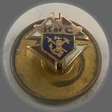 Tiny Gold & Enamel K of C - Knights of Columbus - Screw back Pin Vintage picture