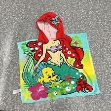 Princess Ariel Little Mermaid Flounder Poncho Hooded Beach Towel Disney Store picture