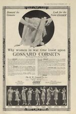 Why women in war time insist on Gossard Corsets girdle ad 1918 picture