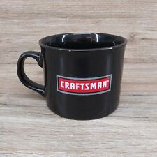 Craftsman Coffee Mug Black Large Ceramic Chili Soup Hot Cocoa Cup picture
