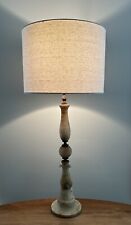 ANTIQUE ALABASTER MARBLE & FAUX STONE TABLE LAMP 34
