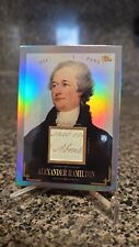 Alexander Hamilton Handwritten Authentic Relic Card Holo 2023 Pieces Of The Past picture