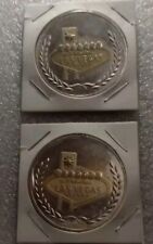 Sterling Silver “Welcome to Fabulous Las Vegas Nevada” Sign Tokens:  Lot of 2 picture