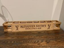 Alexander Keith's India Pale Ale Can Holder Display Wood Space for 8 Cans picture