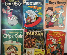 Lot of 7 Vintage Dell/Gold Key Comics ~ Tarzan, Bugs, Space Mouse, Chip 'N Dale picture