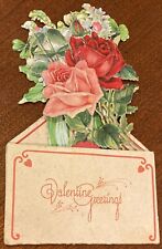 Antique Victorian 3-D Valentine ~ No Handwriting ~ Made In Germany ~ Beautiful picture