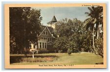 Postcard Royal Palm Hotel Fort Myers Florida Linen UNP picture