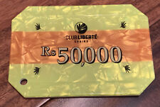 Club Liberte Casino 50,000 Rs Casino Plaque - Seychelles - Interesting Plaque  picture