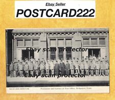 CT Bridgeport 1901-07 udb antique postcard postmaster carriers at post office picture