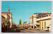 c1960s~Downtown Main Street~Hotel Ventura~California CA VTG~Postcard picture