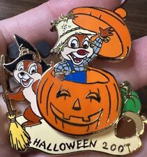 Disney DSF Chip and Dale Halloween 2007 Jack O' Lantern Pumpkin LE 300 Pin picture