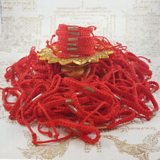 50 pcs SAI SIN Bracelet Buddhist Red Color Cord Thai Amulet Rich Wealth  picture