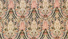 31” x 53” SCHUMACHER 177670 Layla Paisley Multi 90% Linen Fabric $225 Retail BTP picture